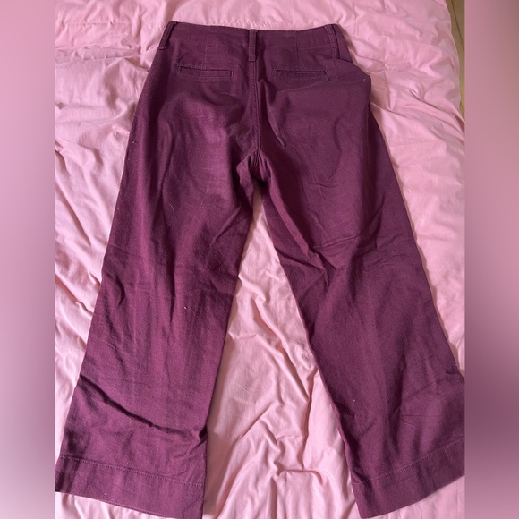 Red Wide Leg Trousers - Picture 3 of 4